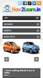 Mobile Screenshot of how2learn.in