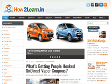 Tablet Screenshot of how2learn.in